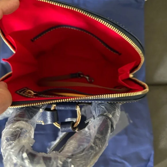 Dooney & Bourke Small Navy Blue Zipper Backpack MSRP $278.00 NWT - Picture 7 of 10